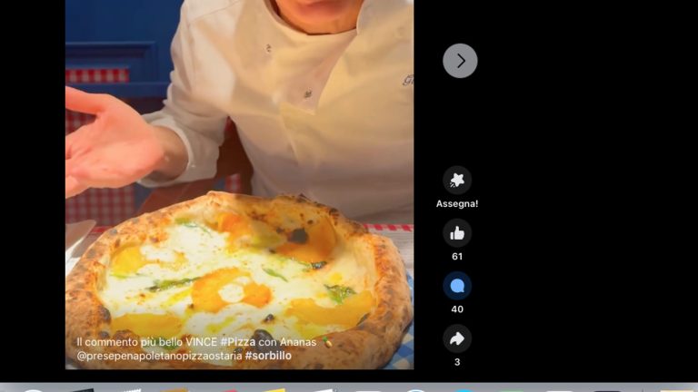 Gino Sorbillo lancia la pizza all’ananas, furiosi i commenti sul web