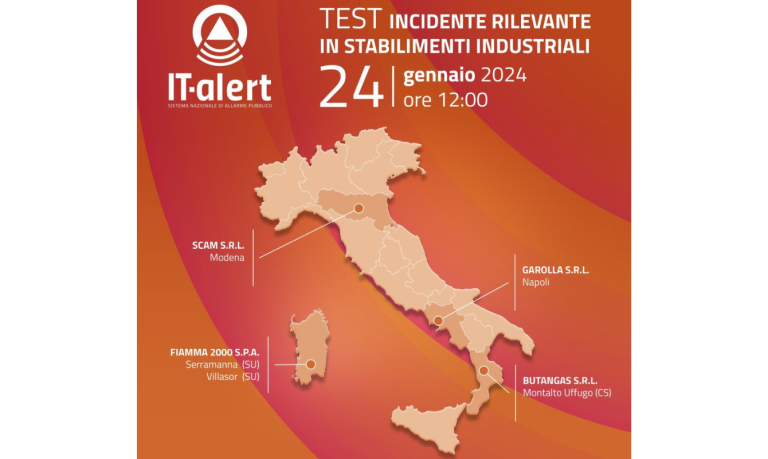 IT-ALERT, Il 24 gennaio test a Napoli del sistema nazionale di allarme pubblico