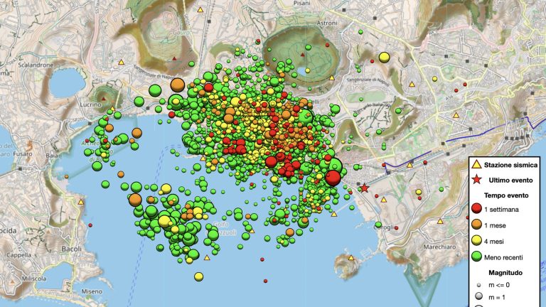 Campi Flegrei, lungo sciame sismico: la scossa più forte di magnitudo 2.3