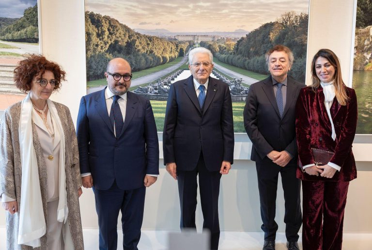 Mattarella a Caserta per inaugurazione Gran Galleria Reggia. Sangiuliano: “Trasuda storia”