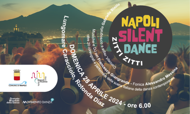 Zitti Zitti: Silent Party e spettacolo di danza gratuito all’Alba alla Rotonda Diaz di Napoli