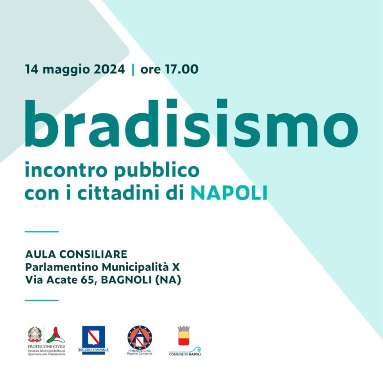 Bradisismo – Incontro pubblico con i cittadini di Napoli