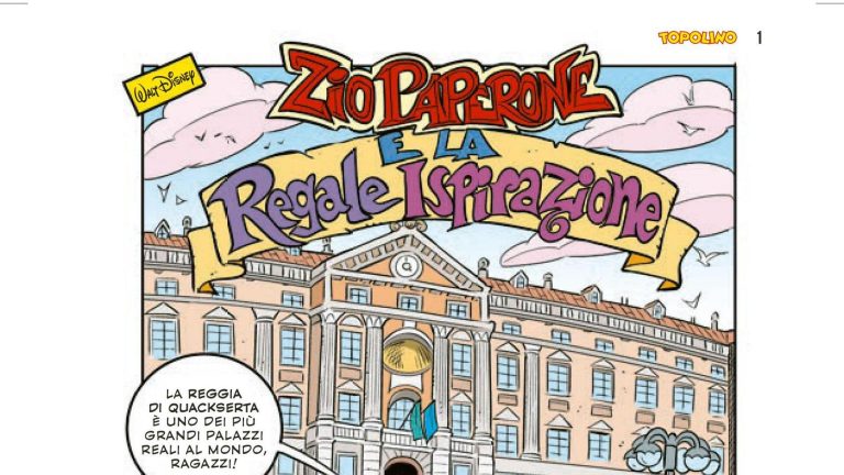 L’8 maggio numero Topolino dedicato alla Reggia di Caserta