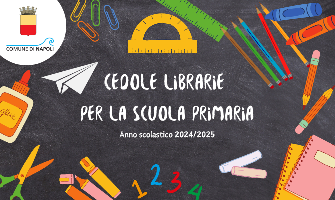 Cedole librarie scuole primarie – A.S. 2024/2025