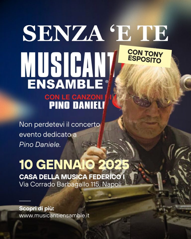 “Senza ‘e te”: Concerto Omaggio a Pino Daniele a Napoli il 10 Gennaio 2025