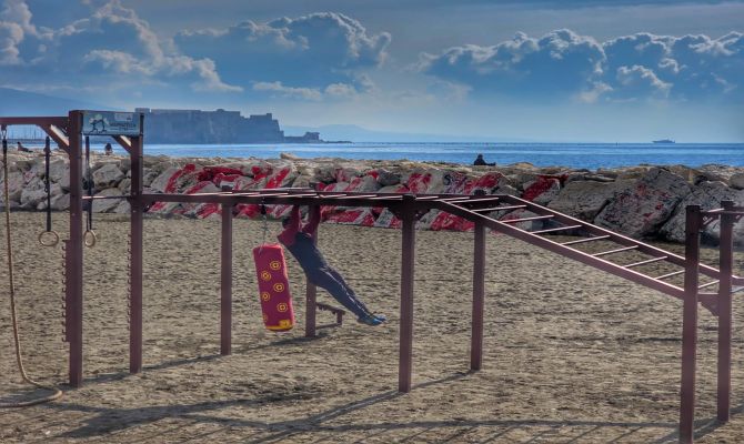 Inaugurata “Mappatella Gym” sulla spiaggia della Rotonda Diaz